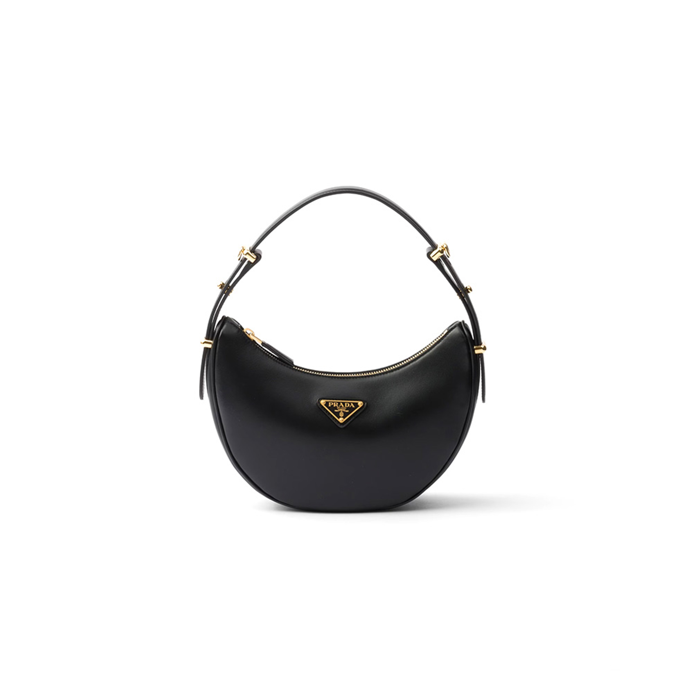 PRADA ARQUÉ SMALL LEATHER SHOULDER BAG 1BC194 (22.5*18.5*6cm) 